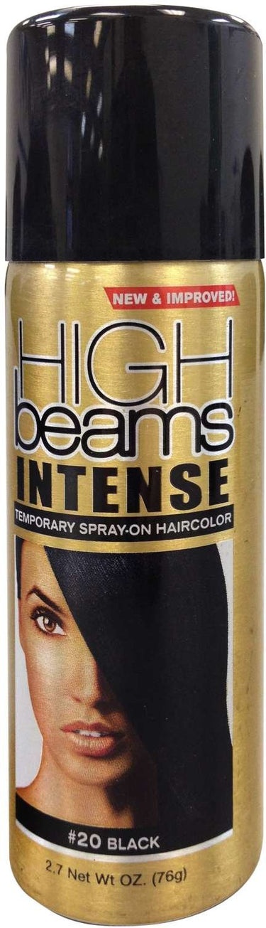High Beams Intense Temporary Spray-On Haircolor #20 Black 2.7 Oz - ANNS BEAUTY SUPPLY